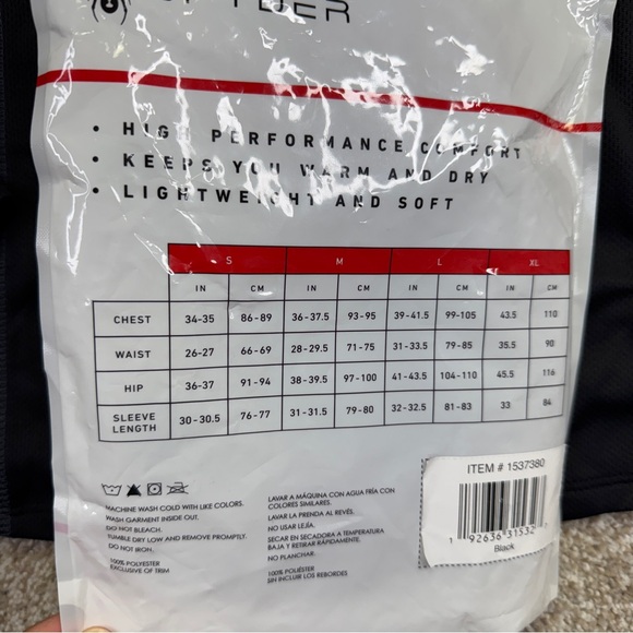 Spyder Black Quarter-Zip Pullover Baselayer Top womens size S - Picture 9 of 12